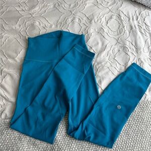 Hawaiian Blue Contour Fit Wunder Train Leggings 25” (4)